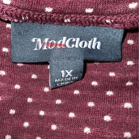 ModCloth Top Women's Size 1X Stripes Front Pocket Short Sleeves T-Shirt - Picture 7 of 7